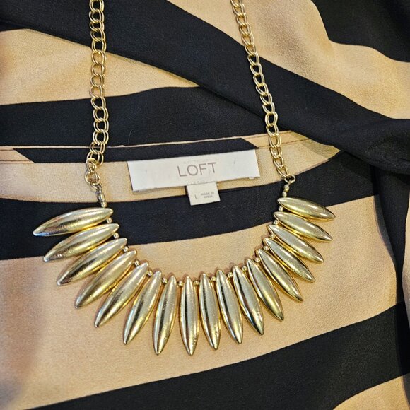 BUNDLE!!   -  The Loft - 2 classic striped lightweight blouses - Picture 12 of 12